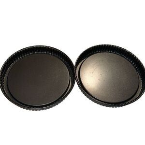 Pampered Chef non-stick Fluted Sides Torte, Tart Pans 10" Set of 2